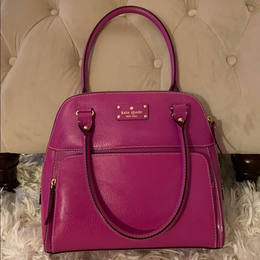 Kate Spade magenta bowler purse